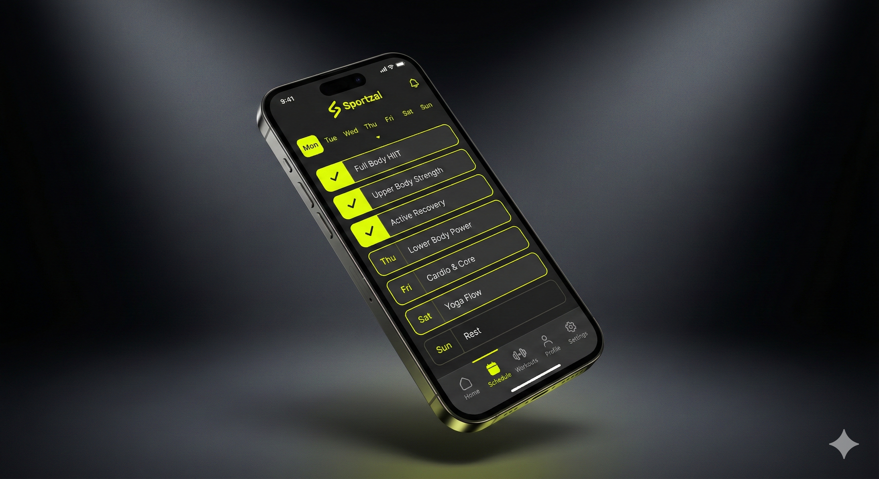 Sportzal App Hero Mockup