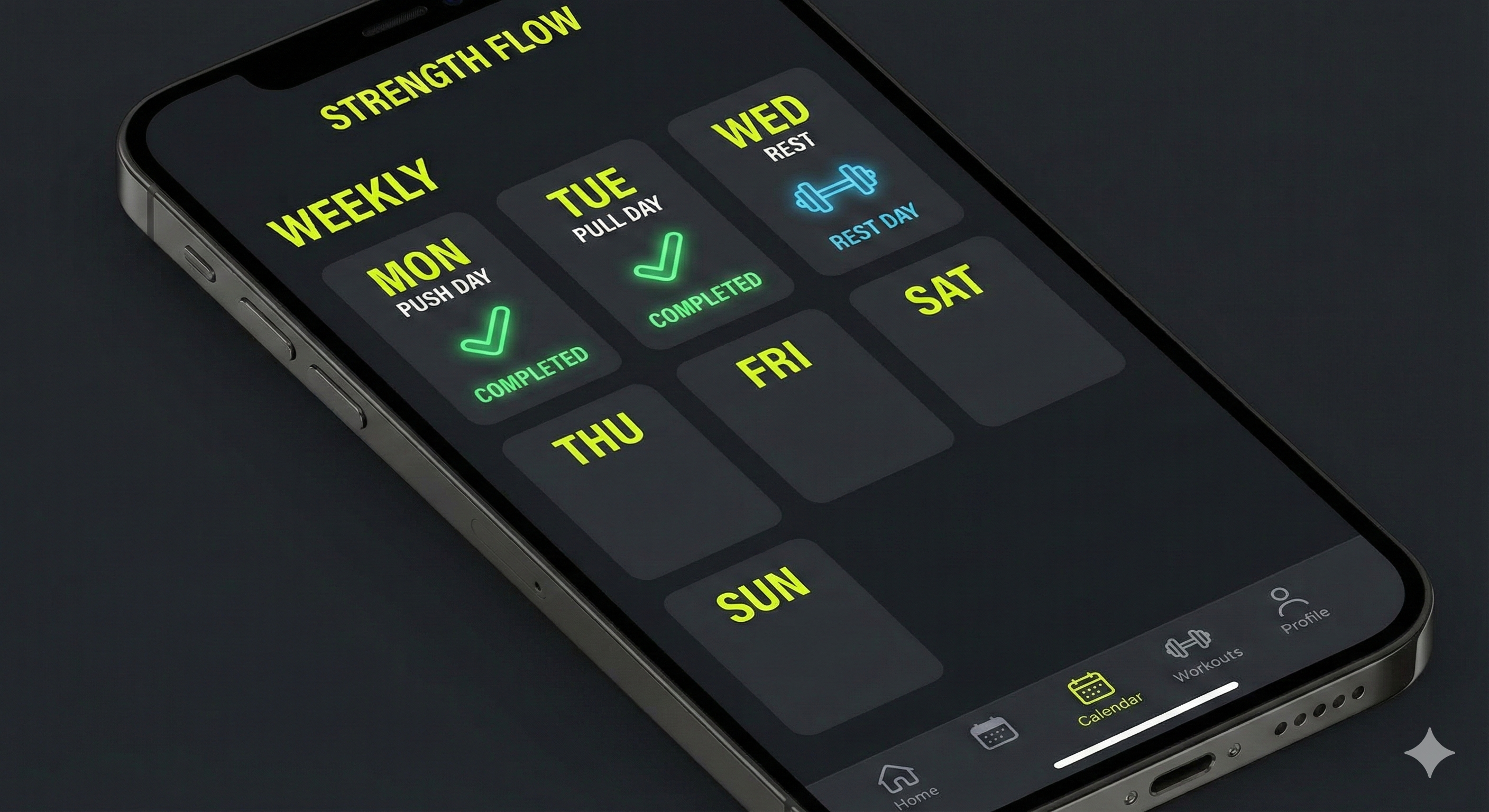 Weekly Schedule Screen